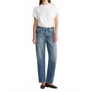 NEW WARP + WEFT bna soft curve barrel jeans in sadie
